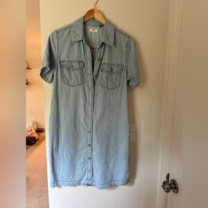 Levi's Light Blue Button-Up Dress